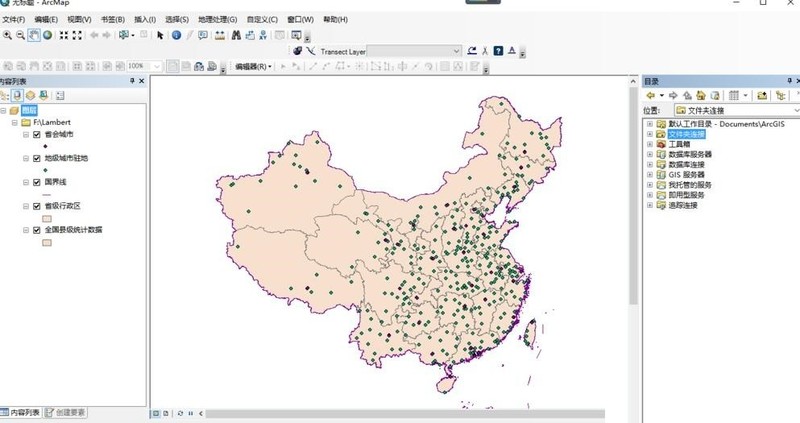 分享arcgis软件如何为地图添加经纬度-arcgis软件教程。
