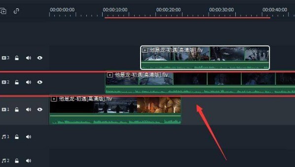 今天分享万兴喵影怎么延长时间轴？万兴喵影时间轴插入新轨道技巧分享。