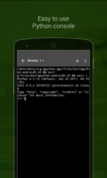 QPython截图2