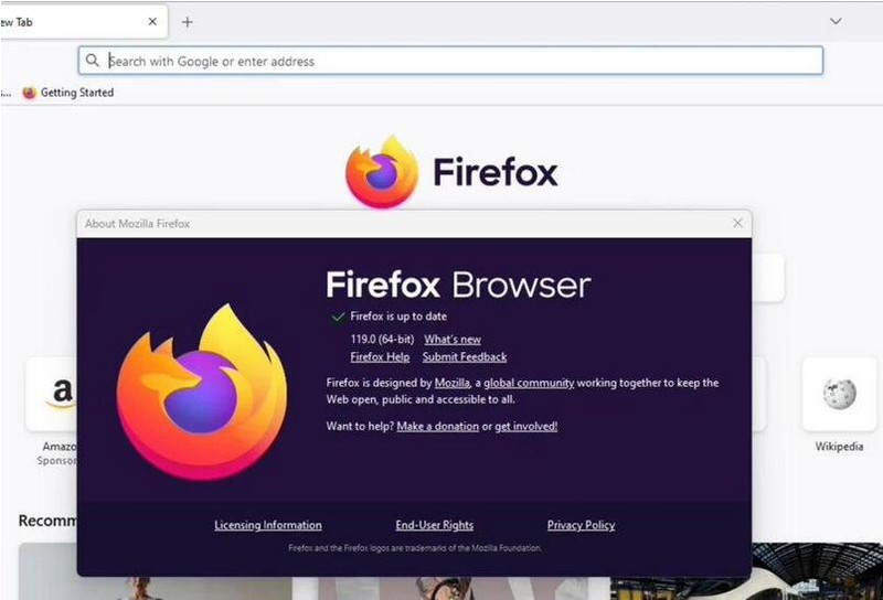 关于火狐浏览器发布最新Firefox 119 稳定版。