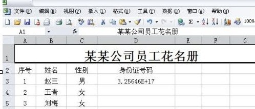 分享Microsoft Excel 2020怎样正确输入身份证号码-Microsoft Excel 2020正确输入身份证号码的方法。