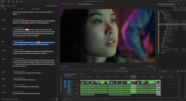 说说Adobe Premiere Pro引入AI功能：可通过文本剪辑视频。