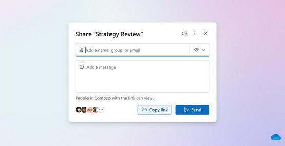 分享微软推出Simplified Sharing，简化Microsoft 365应用分享体验。