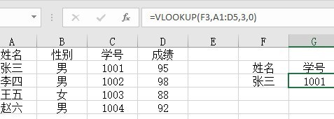 分享vlookup函数怎么用-vlookup函数的使用方法。