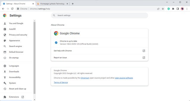 分享谷歌发布Chrome浏览器108版本更新 修复8个漏洞。