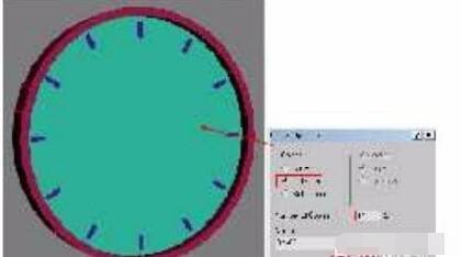 分享3dmax2009制作一个时钟的操作流程。
